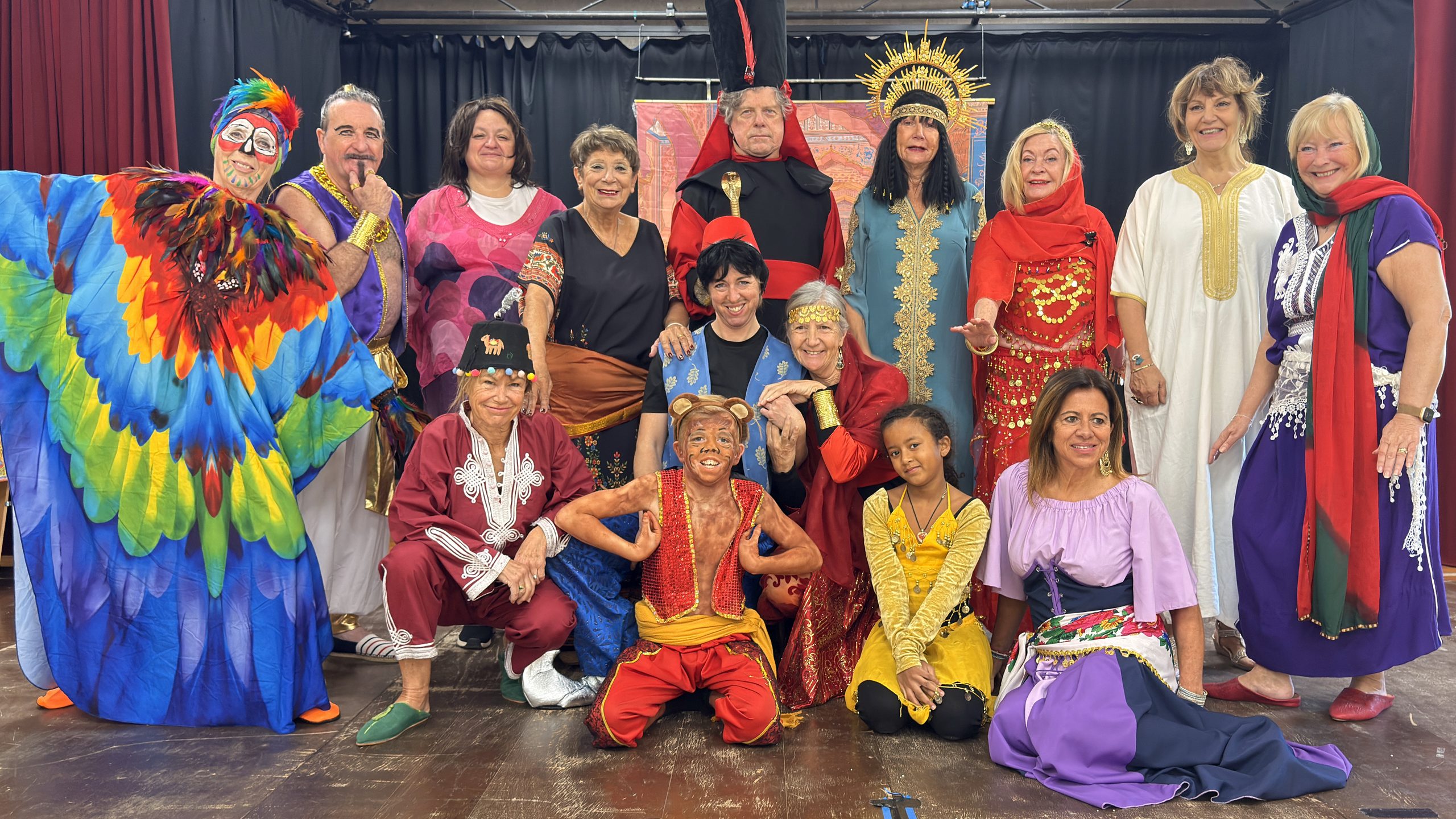 Cast photo of Broadway Theater Sud’s production of “Aladdin”, 2025